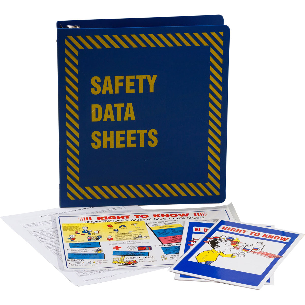 PRINZING MSDS 1-1/2 INCH BLUE BINDER