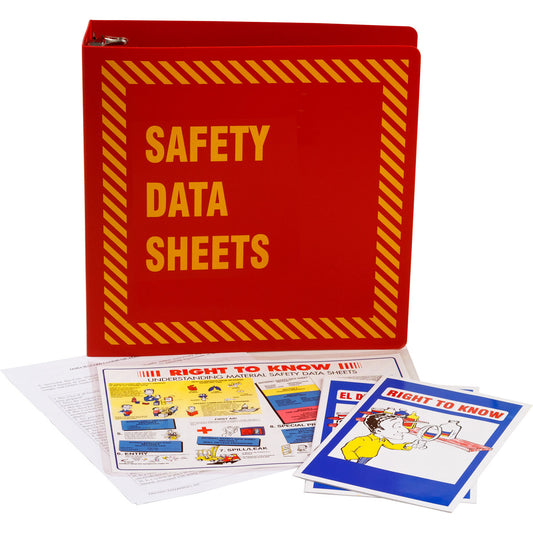 2-1/2 INCH RED MSDS BINDER