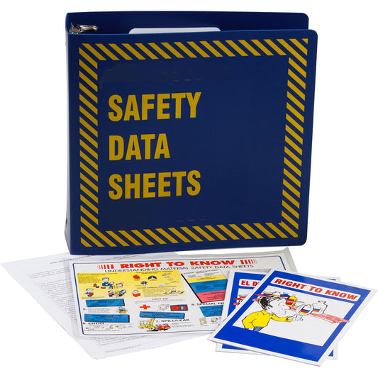 PRINZING 3 INCH BLUE MSDS BINDER PACKAGE