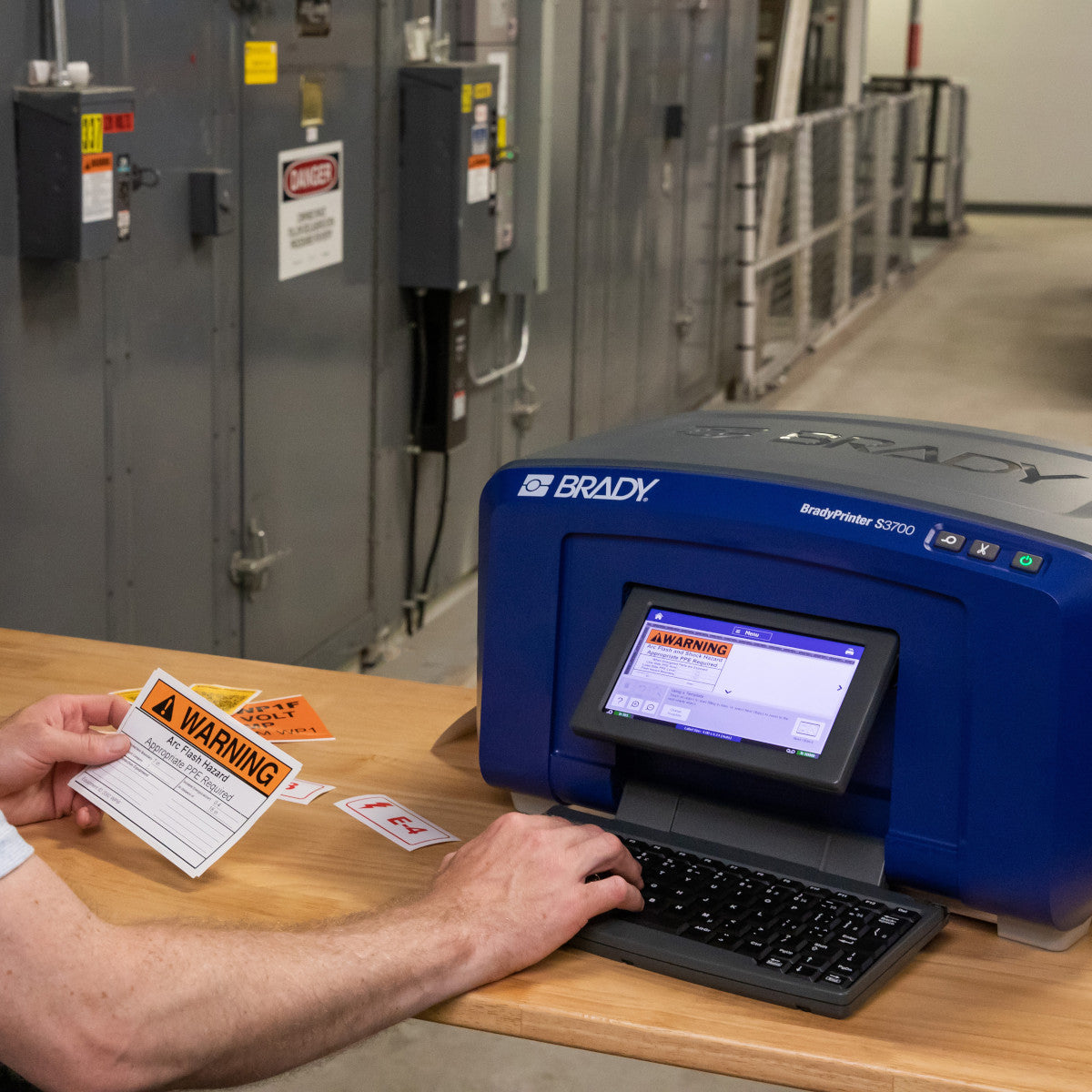 S3700 Label Printer w Arc Flash Kit