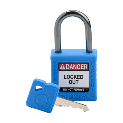 Compact Nylon Body 1" ALU Shackle Blue