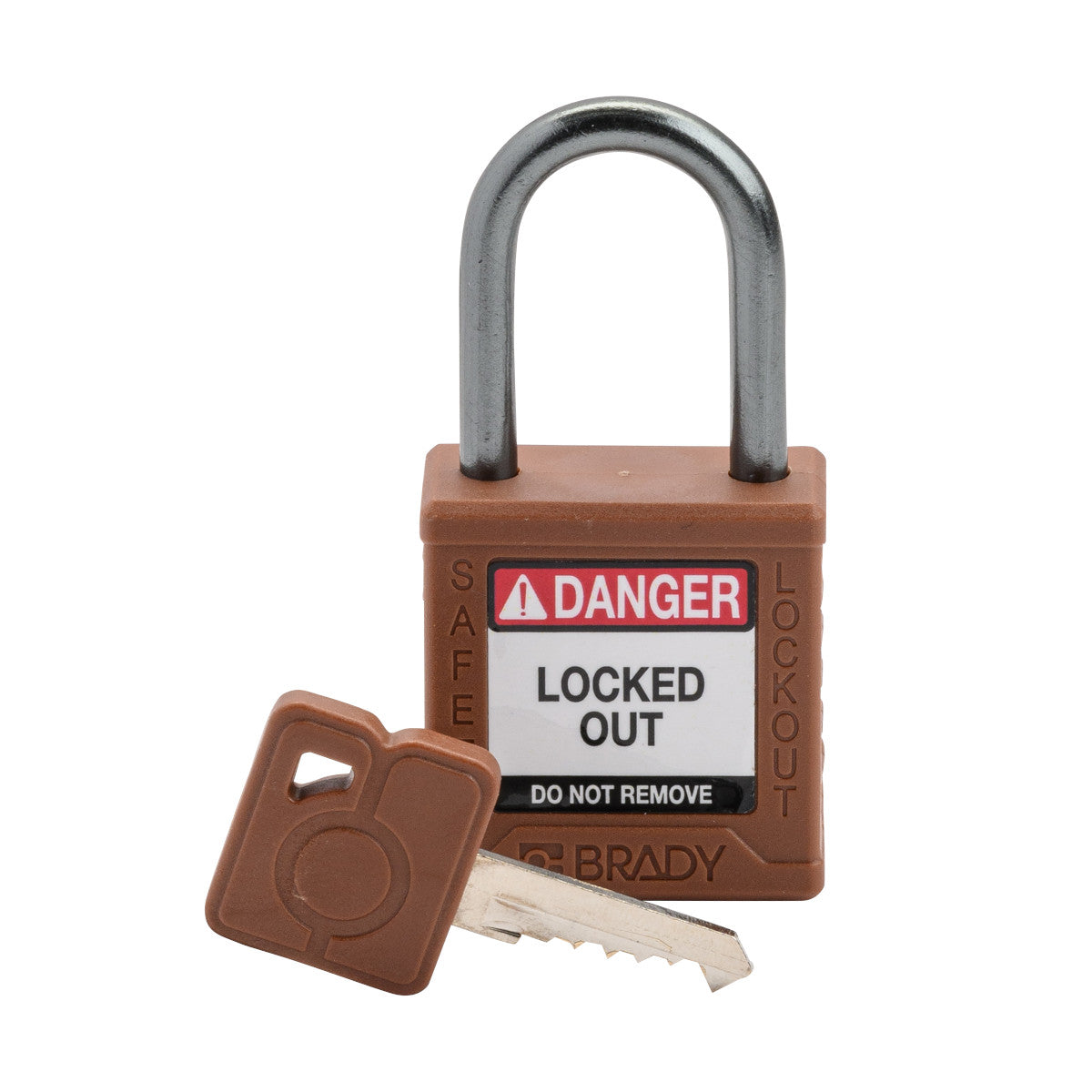 Compact Nylon Body 1" ALU Shackle BRN