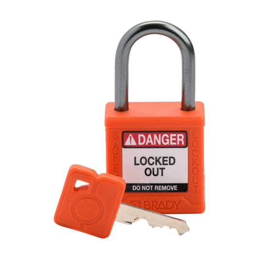 Compact Nylon Body 1" ALU Shackle Orange