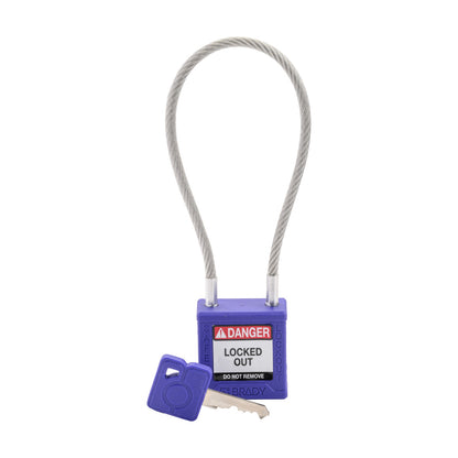 Compact 8" Cable LO Padlock KD PL