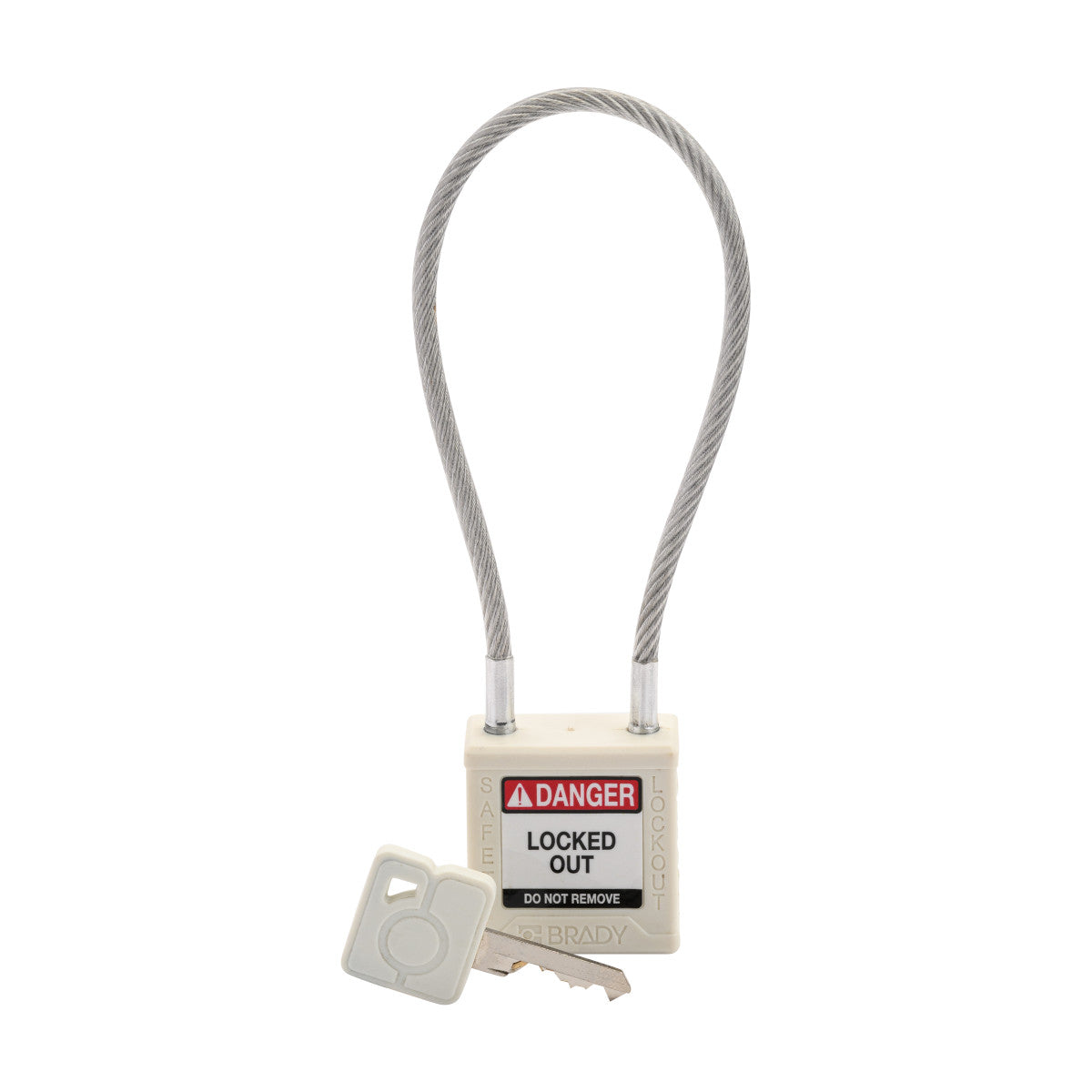 Compact 8" Cable LO Padlock KD WT