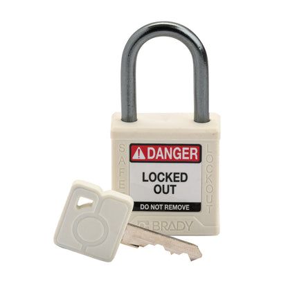 Compact Nylon Body 1" ALU Shackle WHT