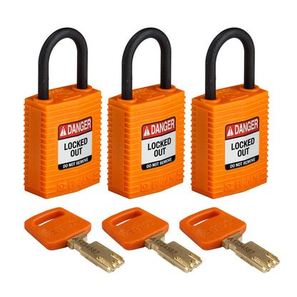 Comp Lock Nyln 1" Plastic Shkl KA OR 3PK