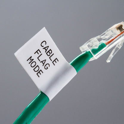 Label Nylon 0.375in x 16ft BK/WT