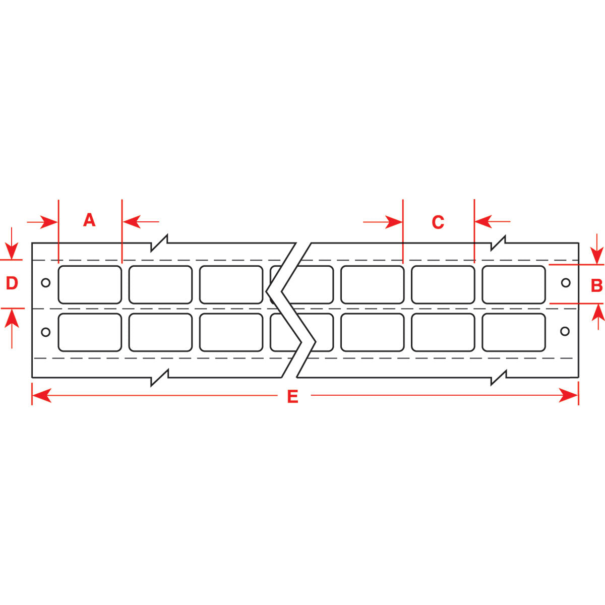 Lbls 0.5 in H x 1 in W SL 10000/PK