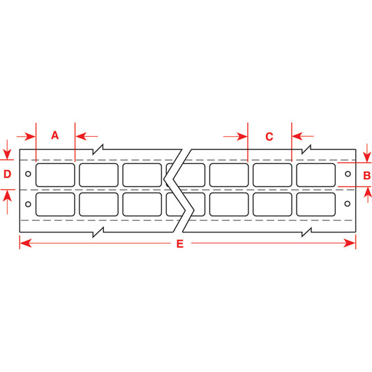 Lbls 0.5 in H x 1 in W SL 10000/PK