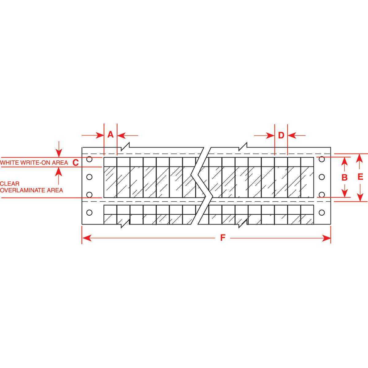 Lbls 3.75 in H x 1 in W OR, CL 2500/PK