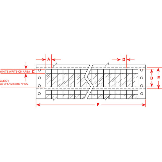 Lbls 3.75 in H x 1 in W OR, CL 2500/PK