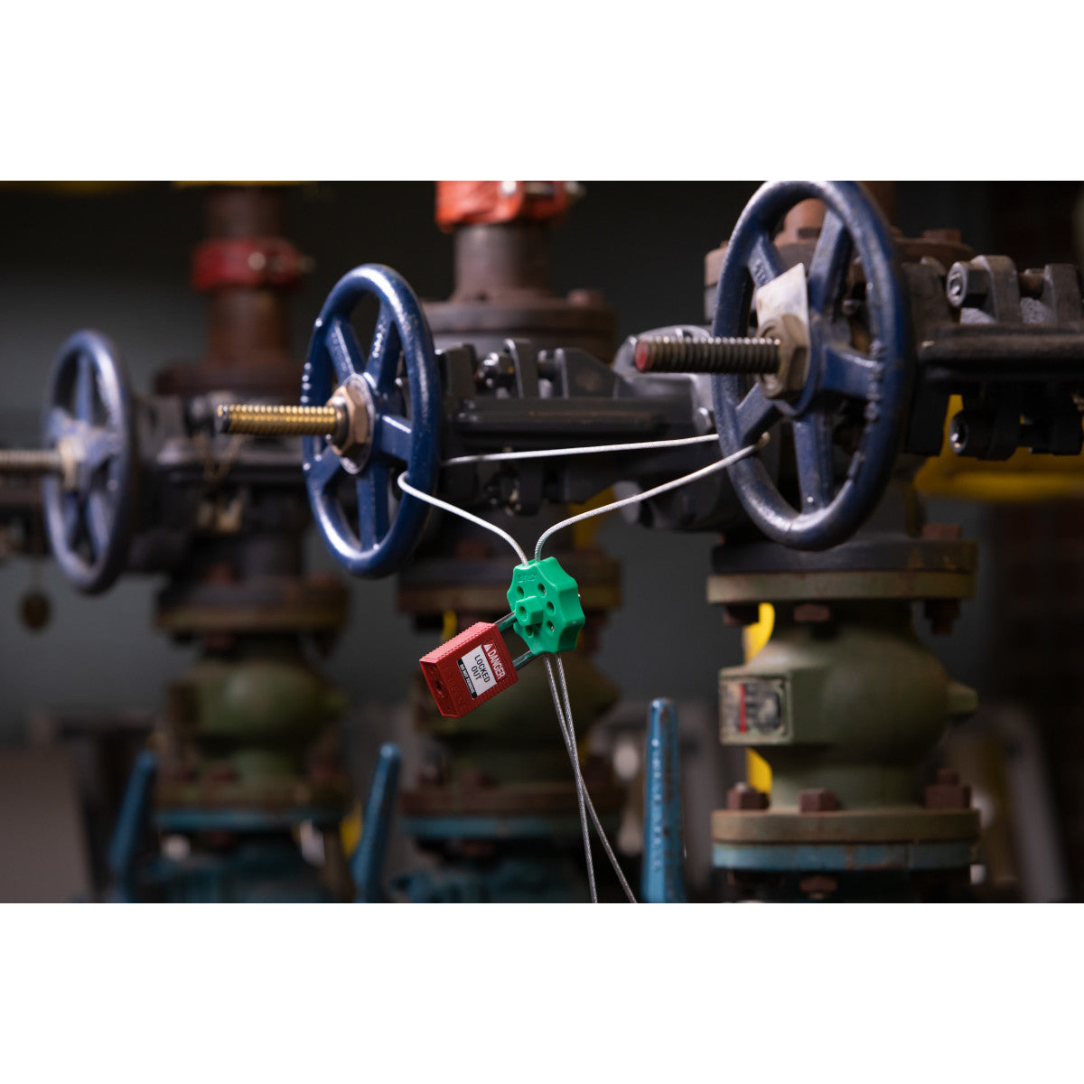 DBL HEX GREEN SPIN CABLE LOCKOUT