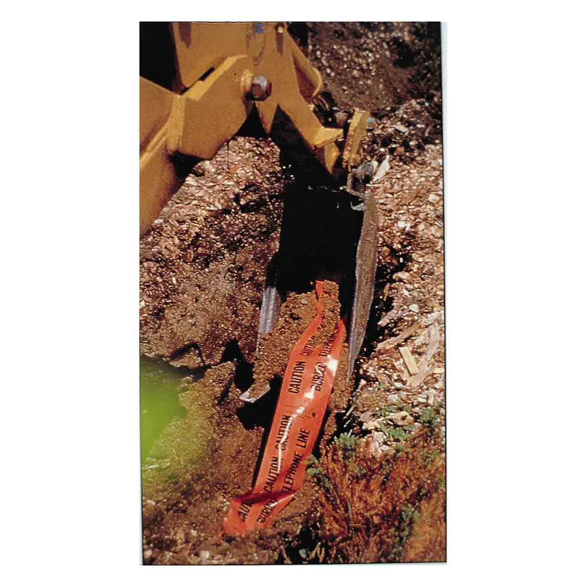 IDENT UNDER. WARNING TAPE TELEPHONE O-6