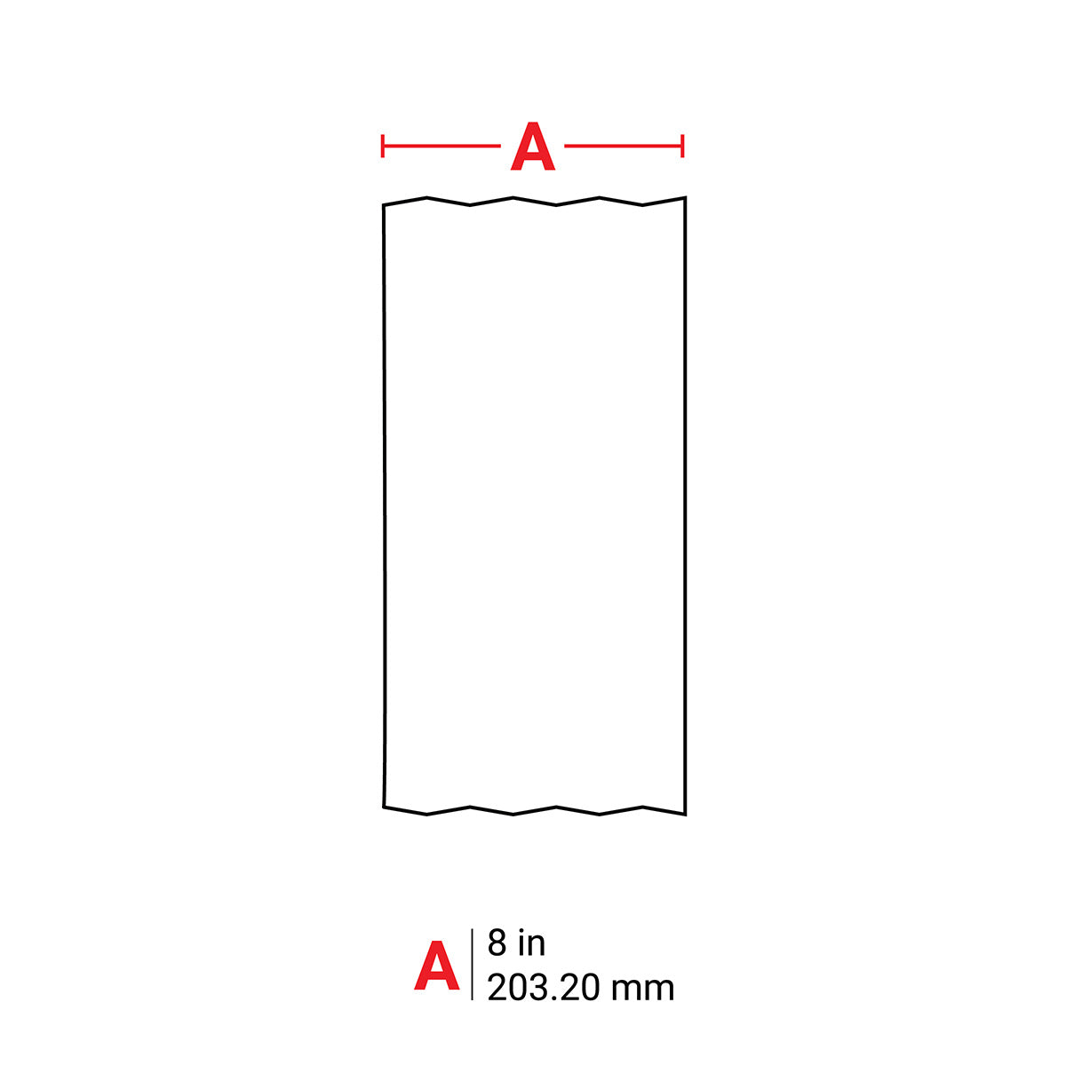 Label Polyester 8in x 100ft WT