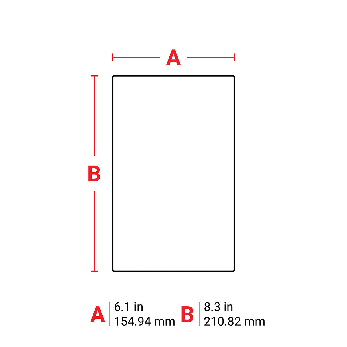 Lbl Polypropylene 8.3inx6.1in WT 120/RL