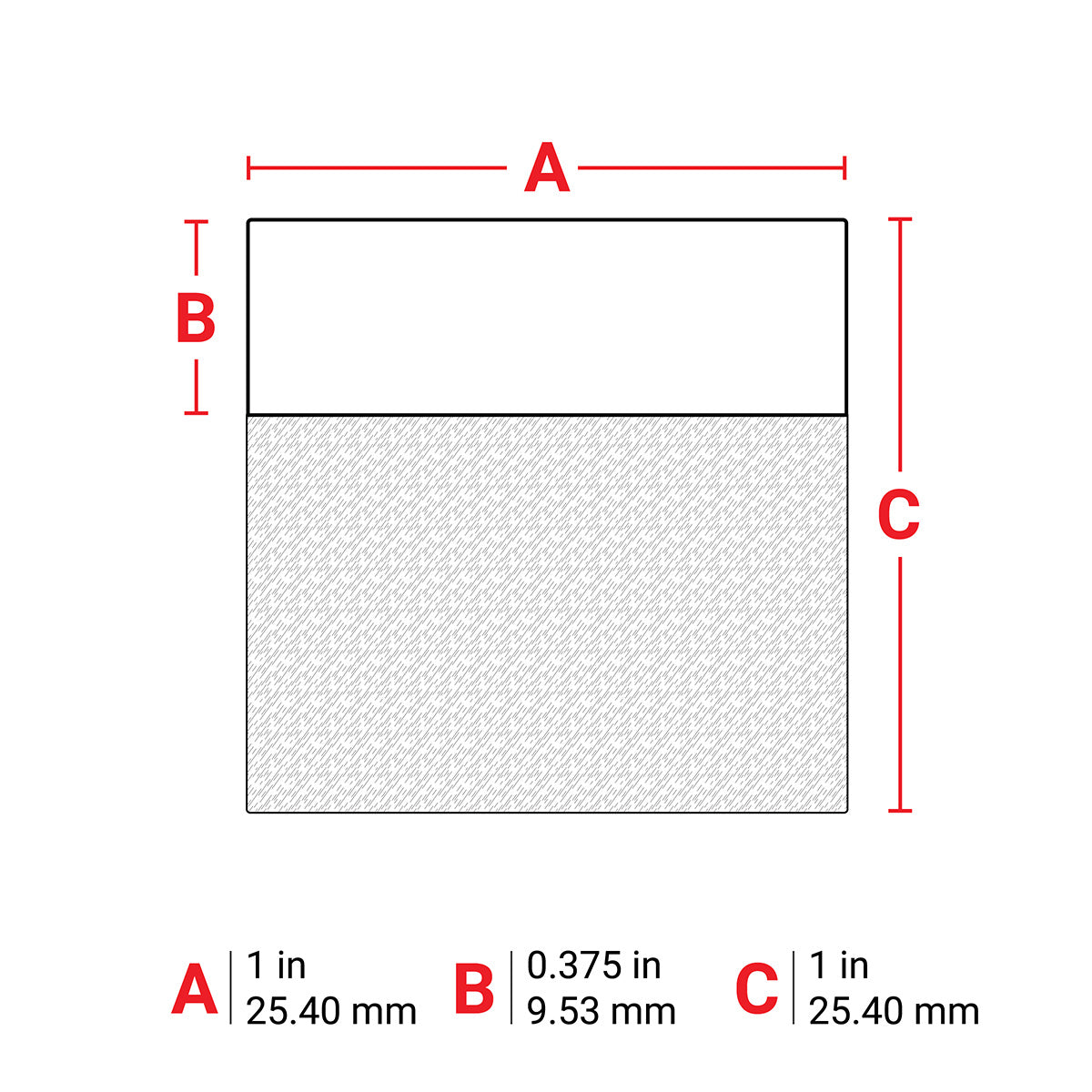 Label Vinyl 1in x 1in WT/CL 5000/RL