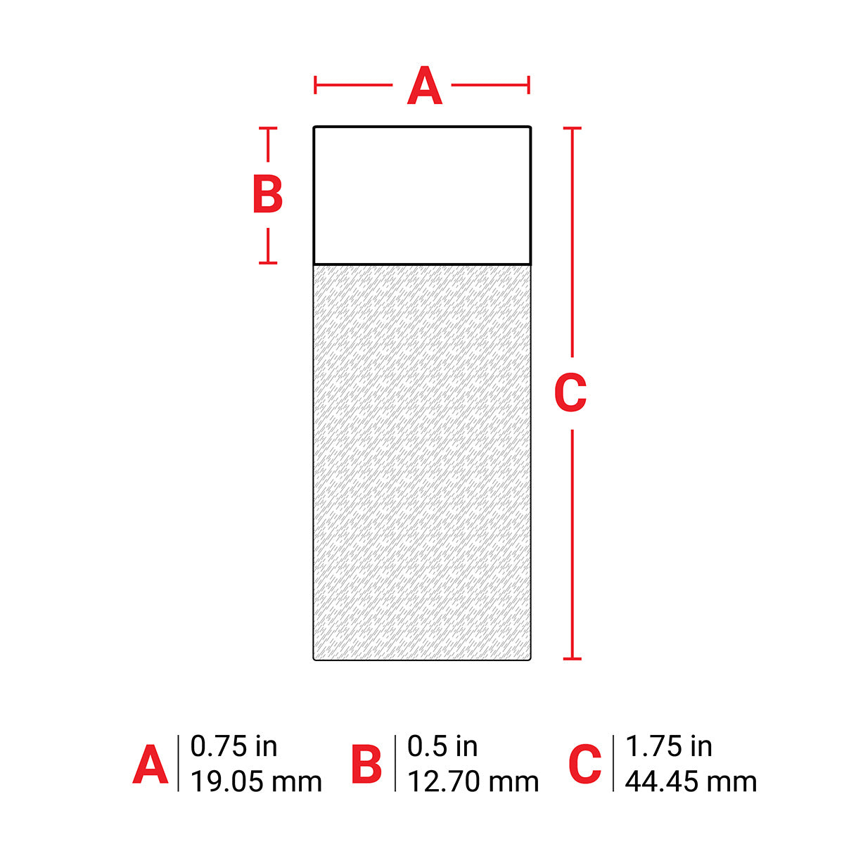 Lbl Vinyl 1.75in x 0.75in WT/CL 10000/RL