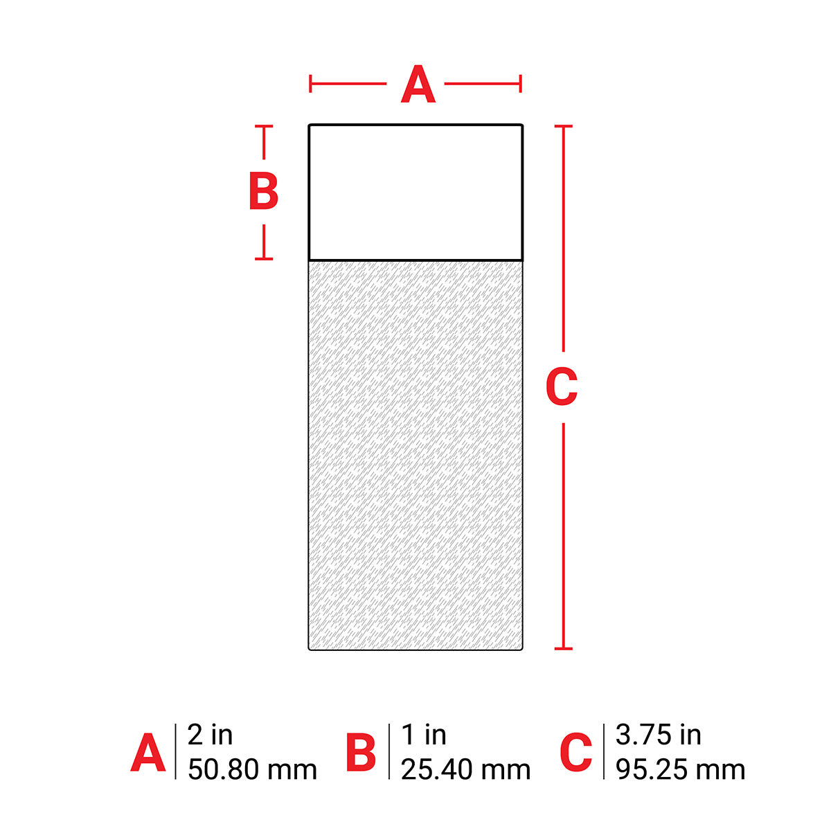 Label Vinyl 3.75in x 2in WT/CL 1000/RL