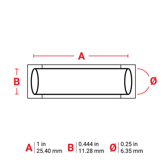 Heat-Shrink Lbls 0.25Dia Pink 1" RL/100