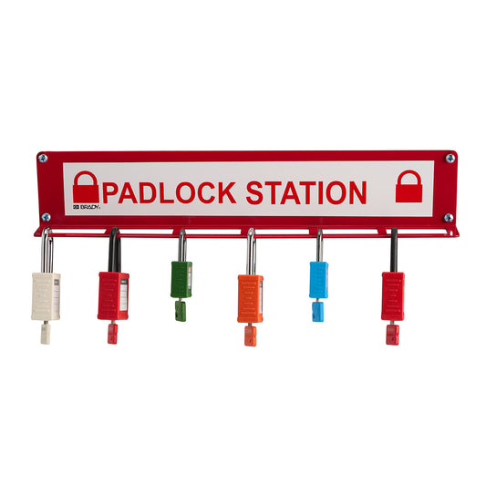 Large Padlock Station Holds 24 Padlocks