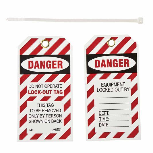 LOCKOUT TAGS 5.625 in H x 3 in W 10PK