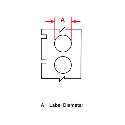 Nylon Lbls 0.375"Dia BK/OR RL/240