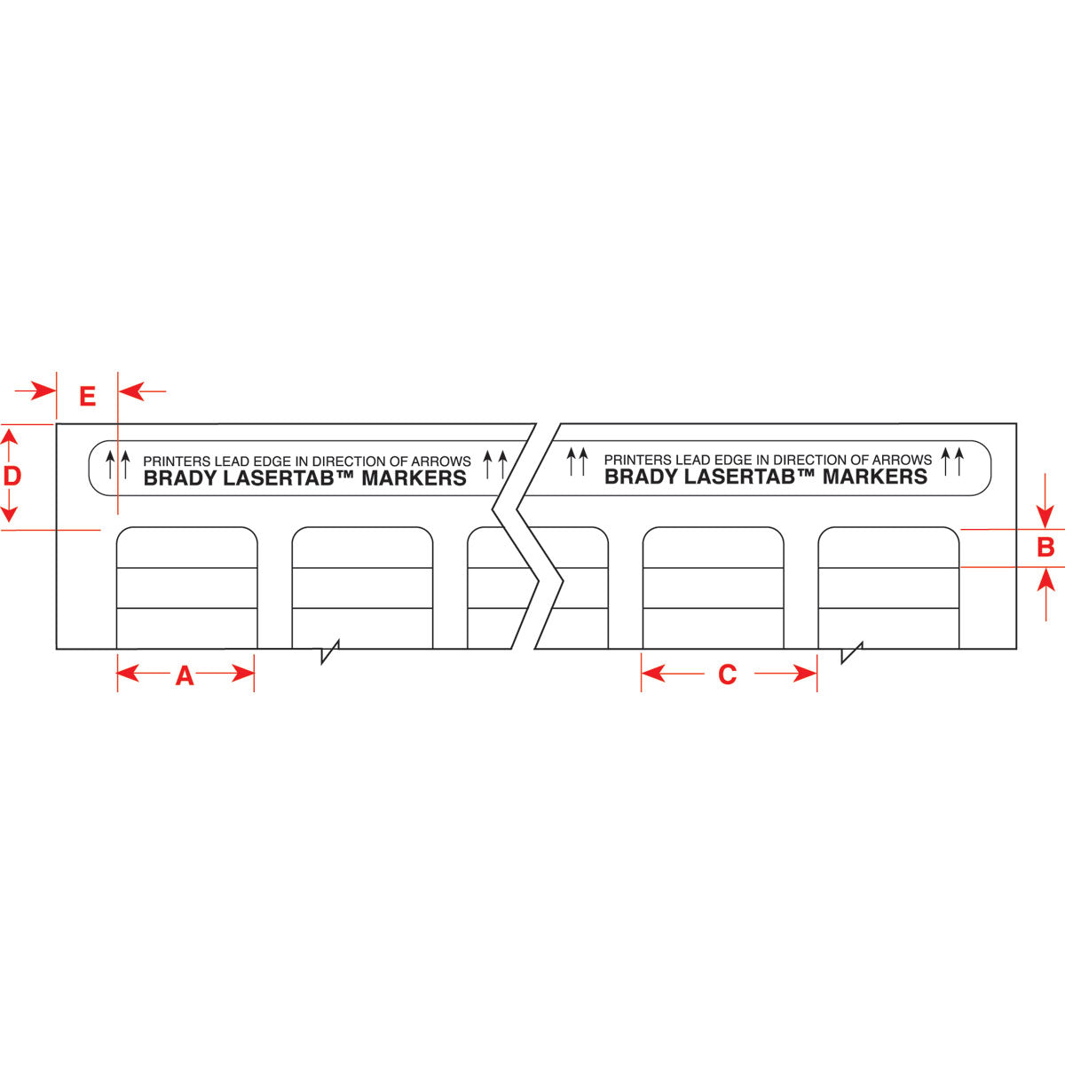 Lbls 0.375 in H x 1 in W AM 58/PK