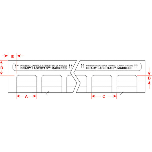 Lbls 0.375 in H x 1 in W AM 58/PK