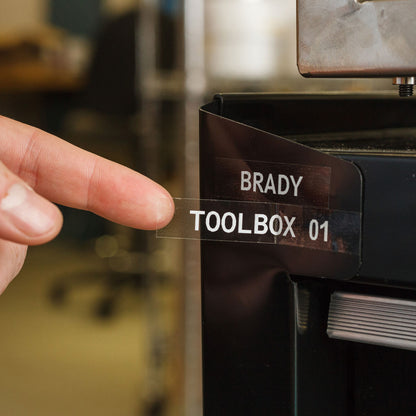 Label Polyester 0.25in x 21ft WT/CL