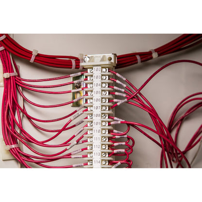 Nylon Lbls 0.375 in W x 16ft BK/WT