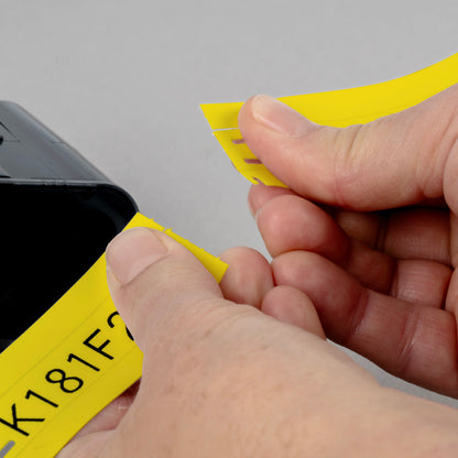 M4 Tags with Ribbon 3 x 0.5in YL