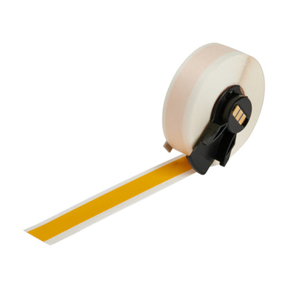 Repositionable Vinyl Lbls 0.5inx50ft YL