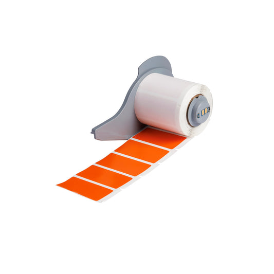 Permanent Vinyl Labels 1inx 1.9in Orange