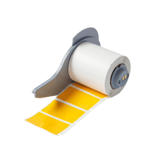 Permanent Vinyl Labels 1inx 1.9in Yellow