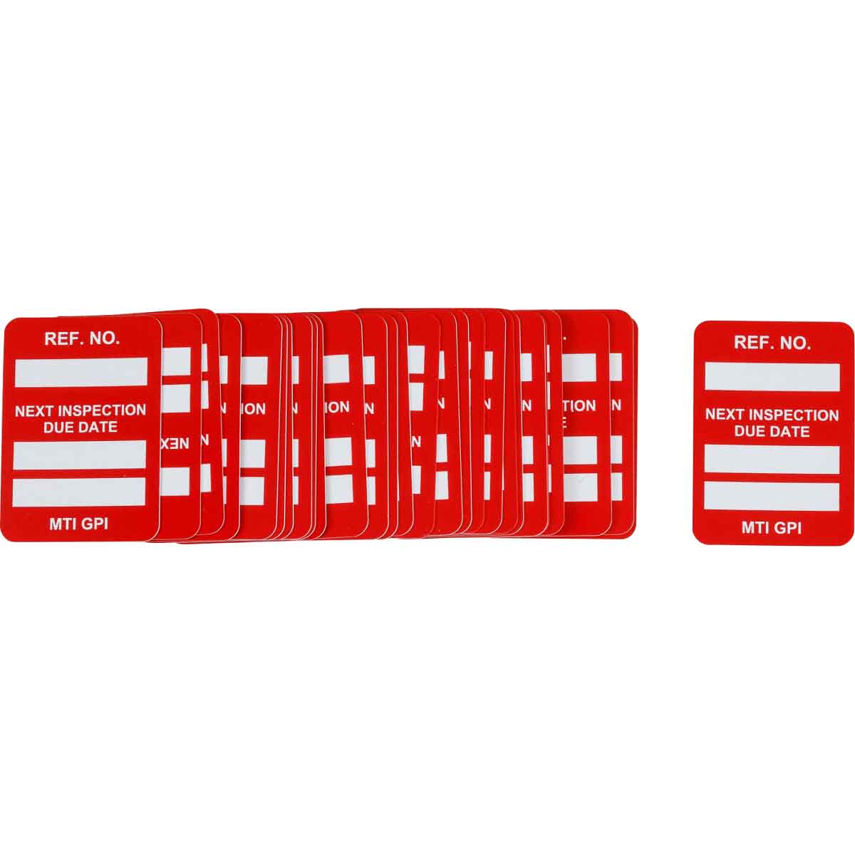 MICROTAG,NEXT INSPECTION,1.75X1.25,RED