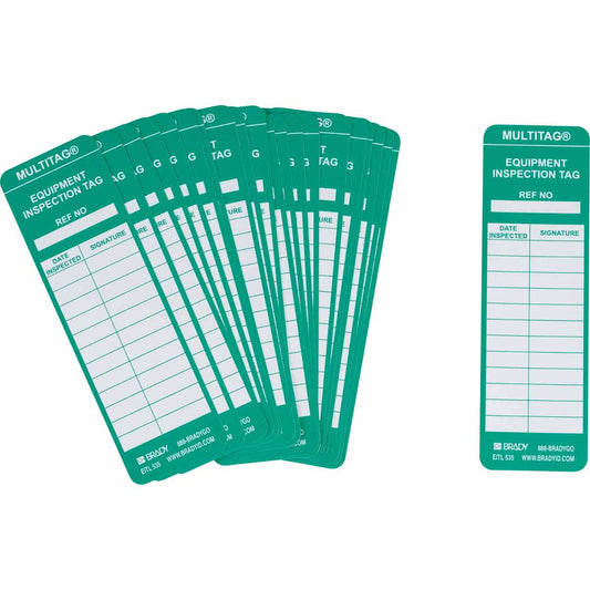 MULTITAG INSERTS 2 X 6 1/2 GREEN VINYL