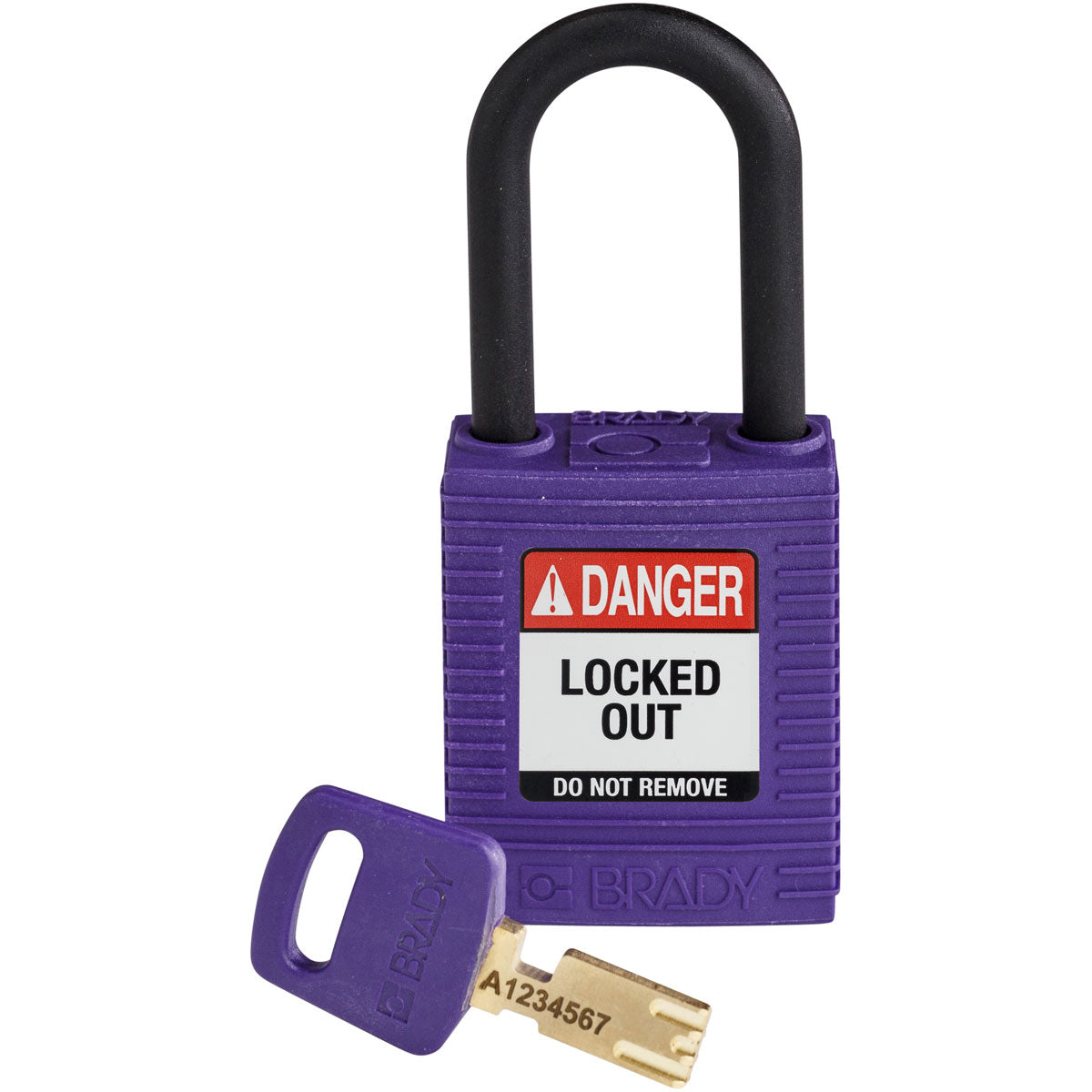 Nylon Padlock 1.5" Plastic Shackle KD PL