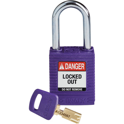 Nylon Padlock 1.5" Steel Shackle KD PL