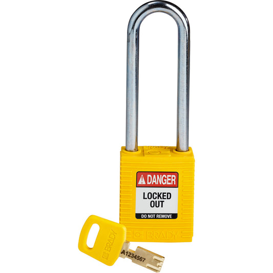 Nylon Padlock 3" Steel Shackle KD YL