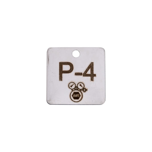 SS Energy Tag P-9 Valve 1.5x1.5 5PK