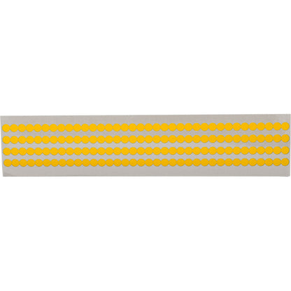 Circle Label, Vinyl Yellow .25 in 25Pk