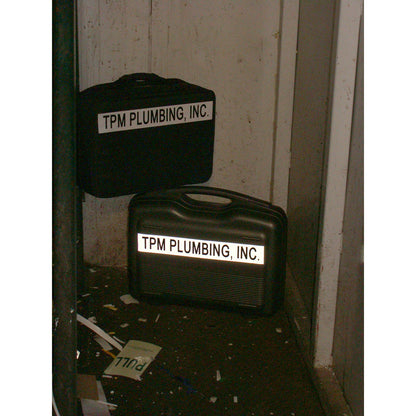 Reflective Lbls 1 in W x 20ft BK/WT