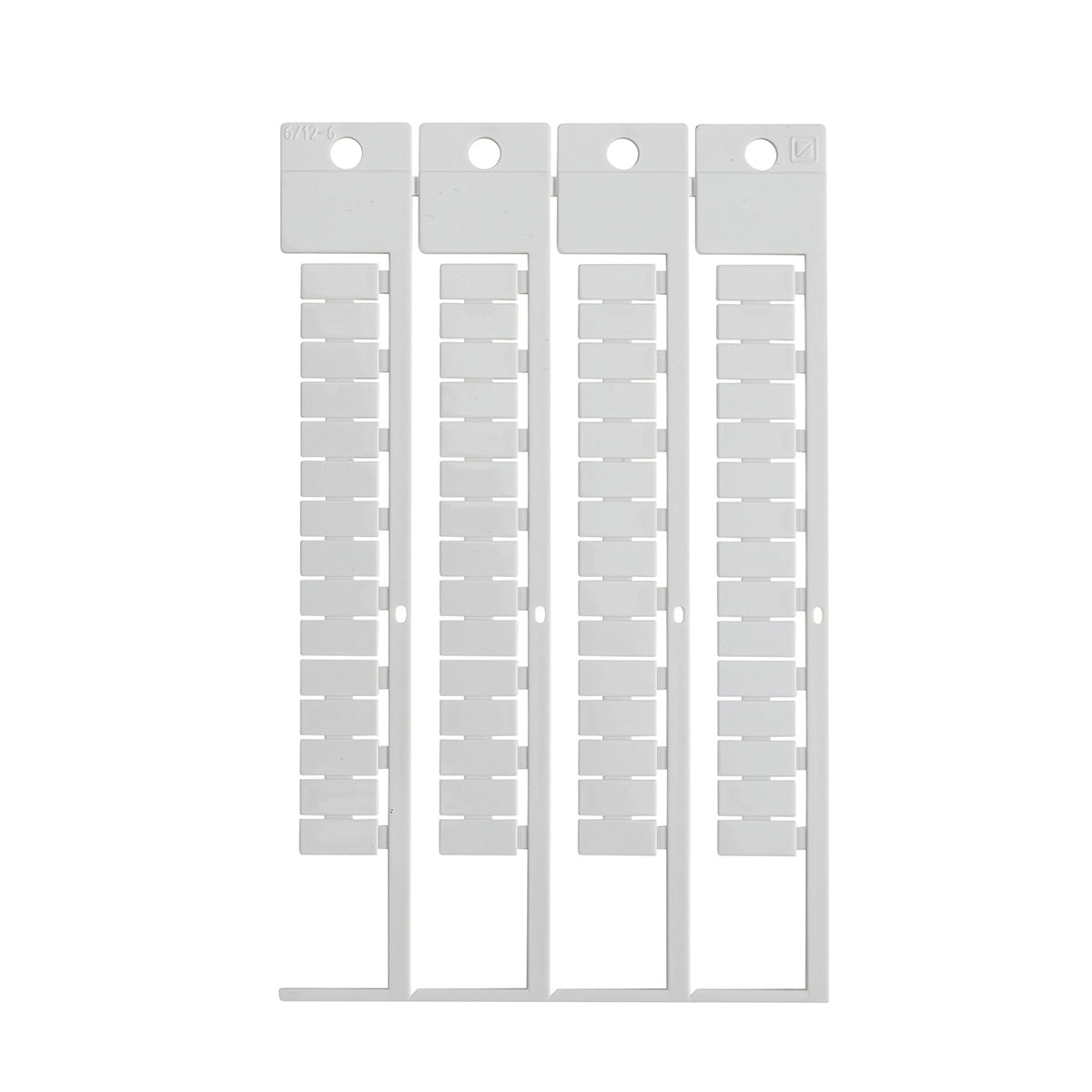 Terminal Block Tag 12mm H x 6mm W 1500PC