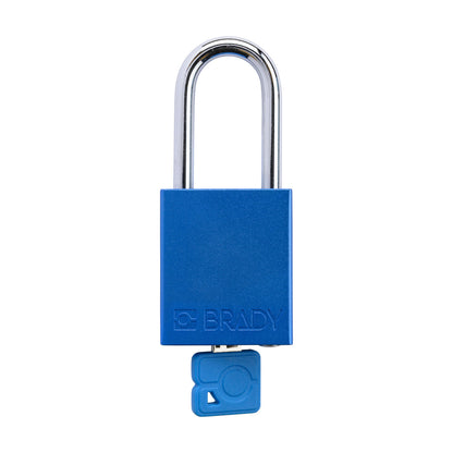 Padlock Alum BLU 1.5in Steel KeyCode16