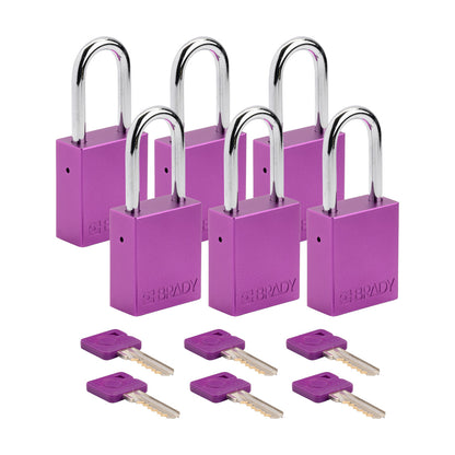 ALU Padlocks Steel Shackle PUP KA6pk