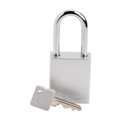 ALU Padlock KD Steel Shackle WHT Ea