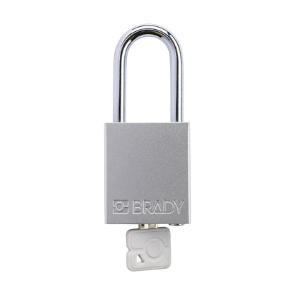 ALU Padlock KD Steel Shackle WHT Ea