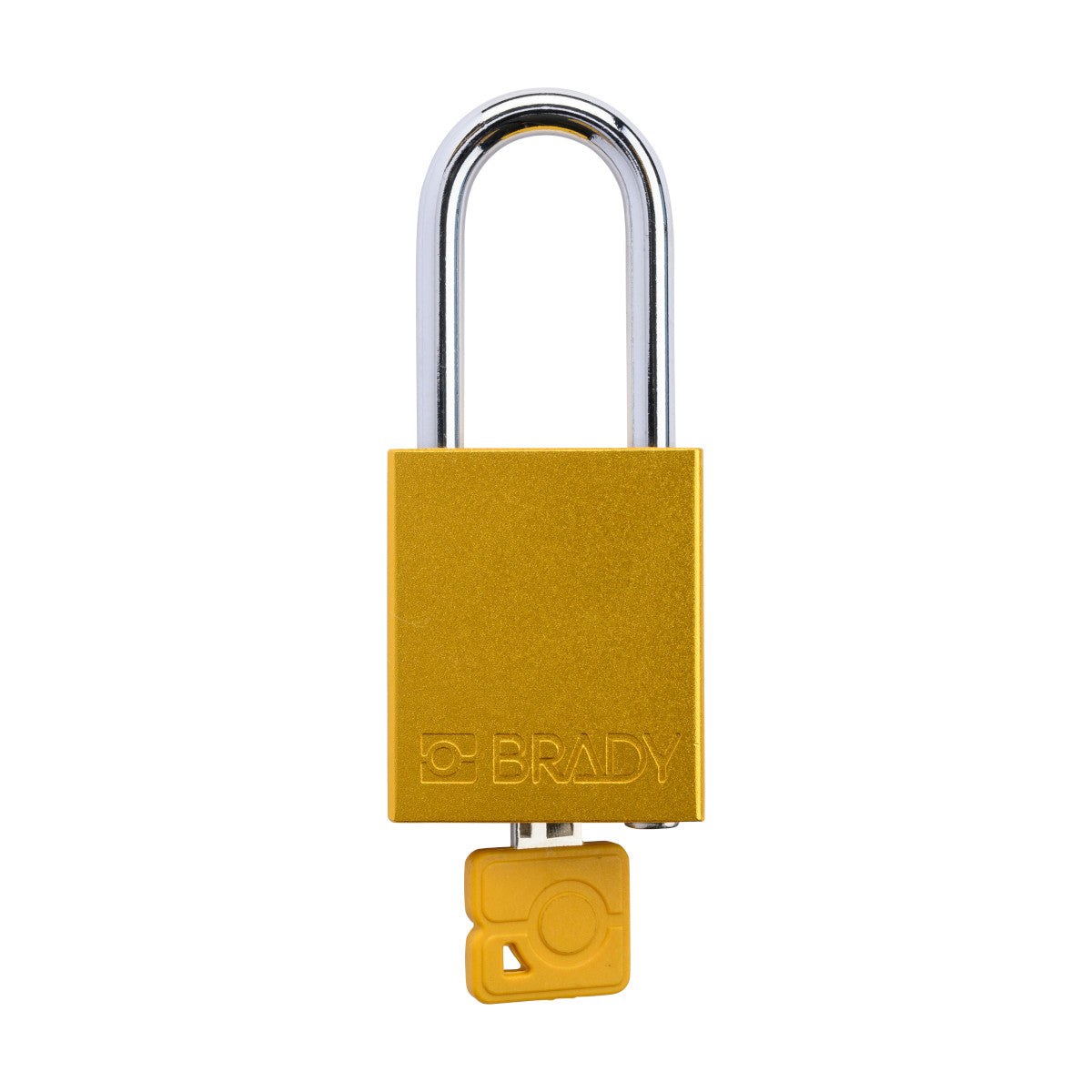Padlock Alum YLW 1.5in Steel KeyCode50