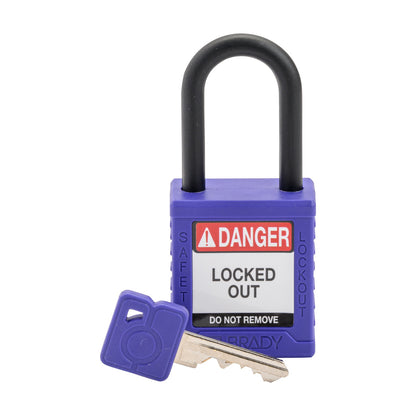 Nylon Padlock KD Plastic Shackle PRP Ea